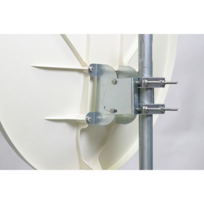 Parabole satellite fibre composite Blanche 85cm + BRIDES INOX Anti Corrosion HDSAT
