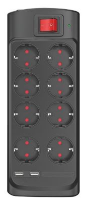Parafoudre parasurtenseur MONSTER 8 prises AC et 2 USB-A | Castorama