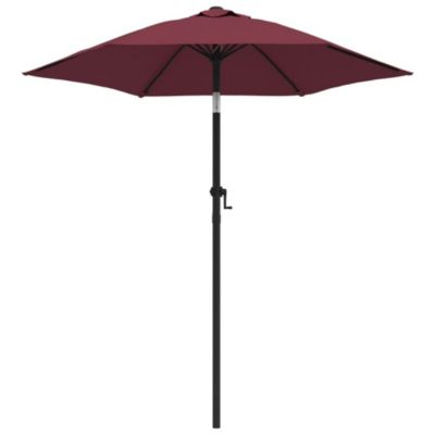 Parasol 200 x 211 cm aluminium aluminium bordeaux Helloshop26