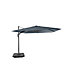 Parasol anti vent déporté Belveo by Easywind Vulpie gris 300 x 300 cm