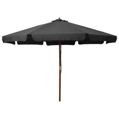 Parasol avec mât en bois 330 bois Helloshop26