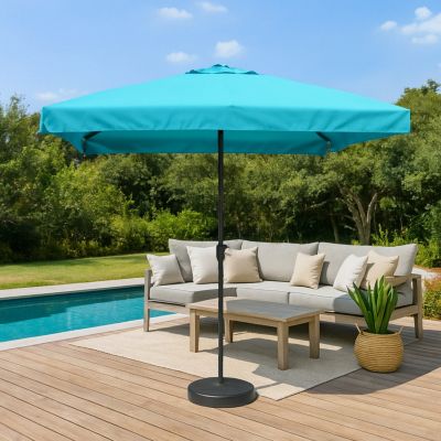 Parasol bleu carré 295 x 295 m degrés PALERME