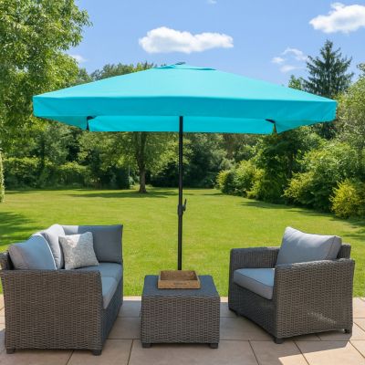 Parasol bleu carré 295 x 295 m degrés PALERME
