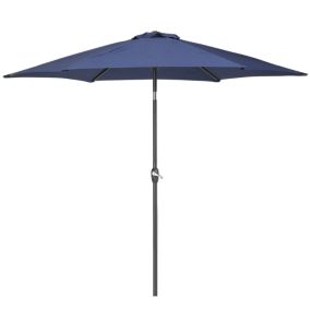 Parasol bleu marine pour jardin 267 cm VARESE