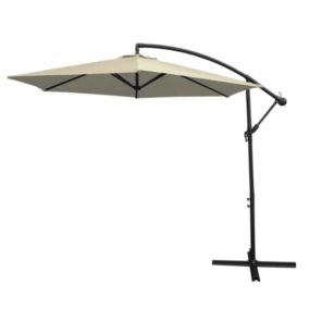 Parasol Cantilever Crème 3m x 3m x 2.5m