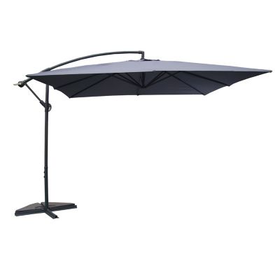 Parasol carré 3x3m gris SOLENZARA degrés Parasol carré 3x3m gris SOLENZARA