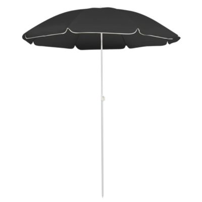 Parasol d'exterieur avec mât en acier Helloshop26
