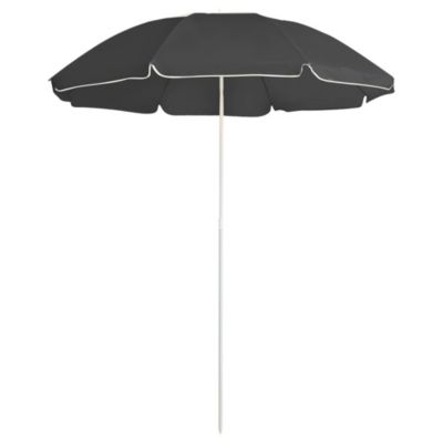 Parasol d'exterieur avec mât en acier Helloshop26