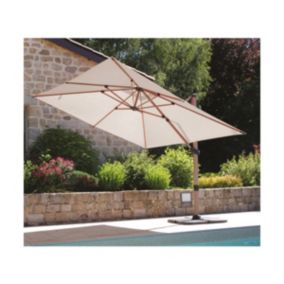 Parasol déporté 4x3m en  - Lin - TOPAZE