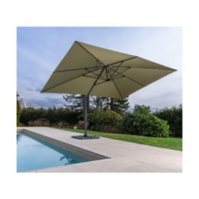Parasol déporté 4x3m en  - vert - SAPHIR