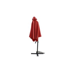Parasol déporté avec ouverture innovante diamètre 3m terracotta degrés ALCUDIA