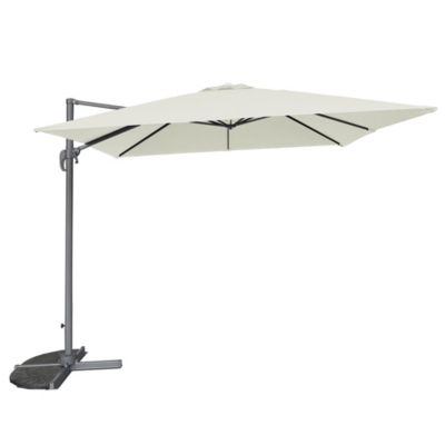 Parasol déporté écru 3x3 m Celestia