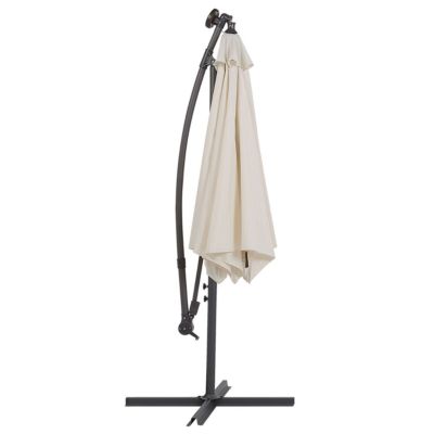 Parasol déporté LED 285 cm CORVAL Beige