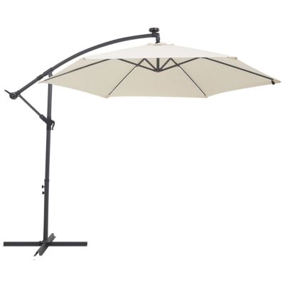 Parasol déporté LED 285 cm CORVAL Beige