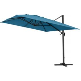 Parasol déporté "Sun 4"  3 x 4 m  Bleu