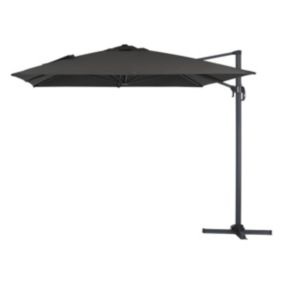 Parasol déporté "Sun 4"  3 x 4 m  Noir