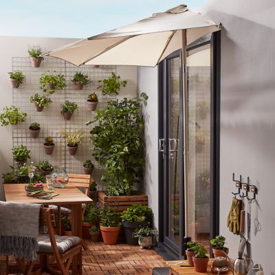 Parasol de balcon GoodHome Carambole peyote