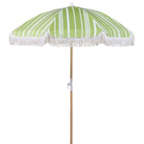 Parasol de jardin 150 cm vert et blanc MONDELLO