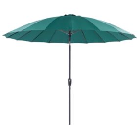 Parasol de jardin 2.55 m vert émeraude BAIA