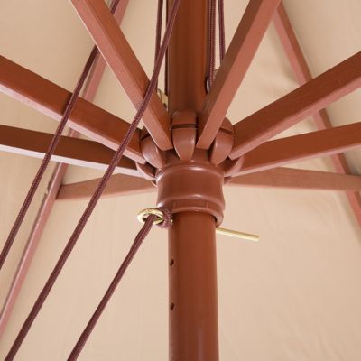 Parasol de jardin 270 cm TOSCANA Beige sable