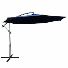 Parasol de jardin ASTER avec protection UV bleu foncé, Poids 12,1 kg Dimensions L300 x l300 x H245 cm