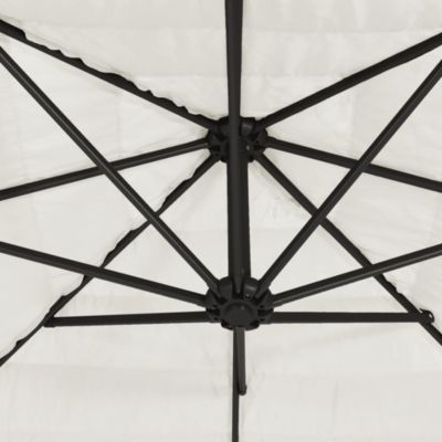 Parasol de jardin avec mât en acier blanc 268x268x226 cm vidaXL