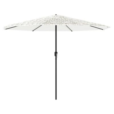 Parasol de jardin avec mât en acier blanc 324x324x247 cm vidaXL