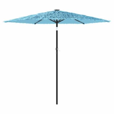 Parasol de jardin avec mât en acier bleu 268x268x226 cm vidaXL