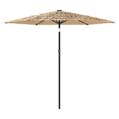 Parasol de jardin avec mât en acier marron 268x268x226 cm vidaXL