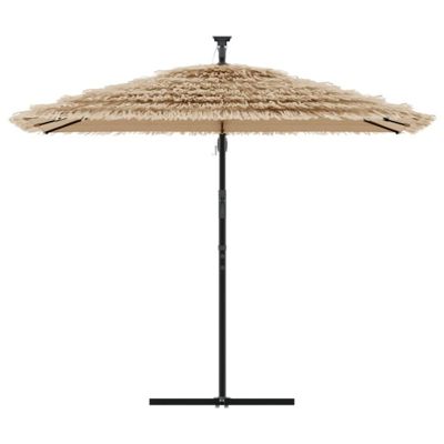 Parasol de jardin avec mât en acier marron 269x269x235 cm vidaXL
