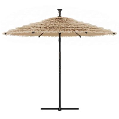 Parasol de jardin avec mât en acier marron 269x269x235 cm vidaXL
