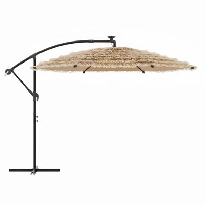 Parasol de jardin avec mât en acier marron 269x269x235 cm vidaXL