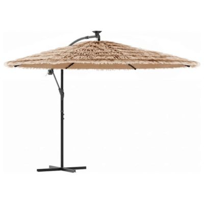 Parasol de jardin avec mât en acier marron 290x290x238 cm vidaXL