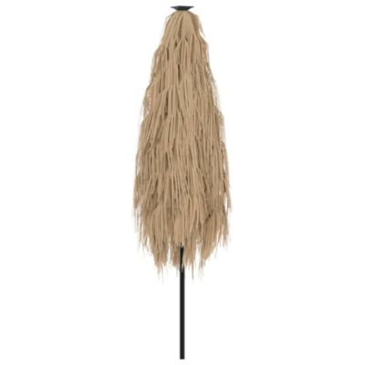 Parasol de jardin avec mât en acier marron 300x200x250 cm vidaXL