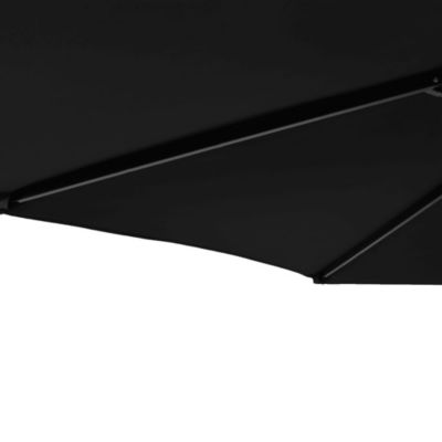 Parasol de jardin avec mât en acier noir 225x225x212 cm vidaXL