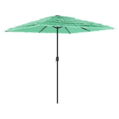 Parasol de jardin avec mât en acier vert 248x248x248 cm vidaXL