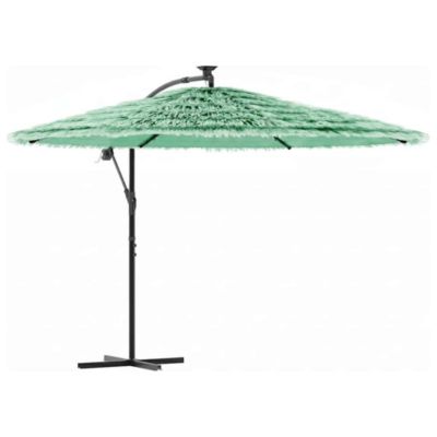 Parasol de jardin avec mât en acier vert 290x290x238 cm vidaXL