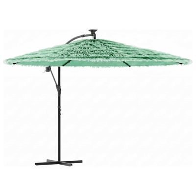 Parasol de jardin avec mât en acier vert 290x290x238 cm vidaXL