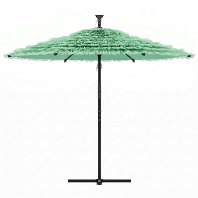 Parasol de jardin avec mât en acier vert 290x290x238 cm vidaXL