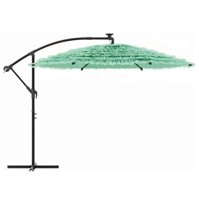 Parasol de jardin avec mât en acier vert 290x290x238 cm vidaXL