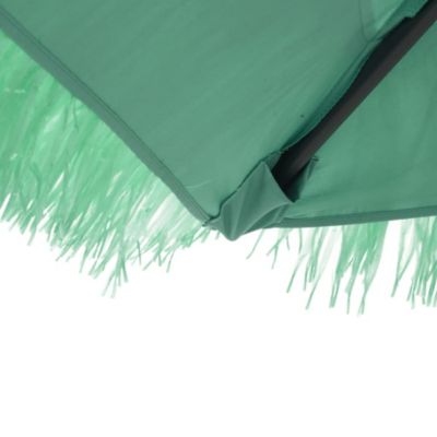 Parasol de jardin avec mât en acier vert 290x290x238 cm vidaXL