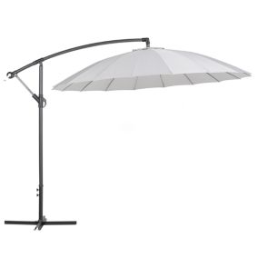 Parasol de jardin gris clair 268 cm CALABRIA II