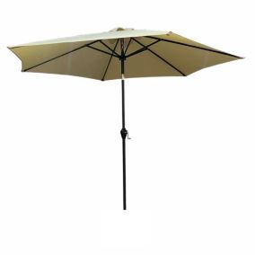 Parasol de jardin ORIENT avec inclinaison réglable en beige, Poids 4,5 kg Dimensions L270 x l270 x H235 cm