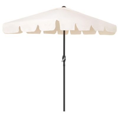 Parasol de jardin rectangulaire à manivelle inclinable
