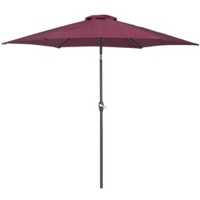 Parasol de jardin rouge bordeaux 270 cm VARESE