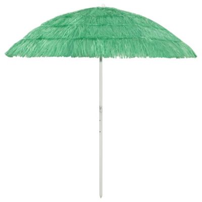Parasol de plage hawaii 240 cm vert Helloshop26