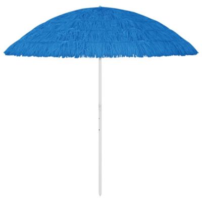 Parasol de plage hawaii 300 cm bleu Helloshop26