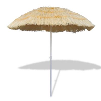 Parasol de plage inclinable armature en vert Helloshop26