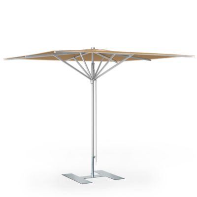 Parasol de terrasse complet Prémium Gazelle 240 x 240 Armature Gris