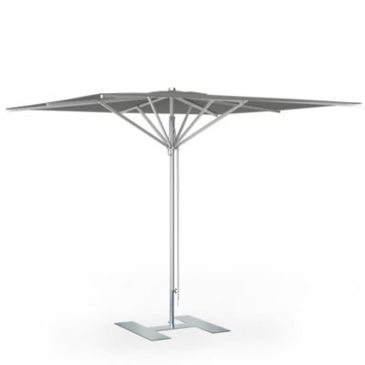 Parasol de terrasse complet Prémium Gris 240 x 240 Armature Gris